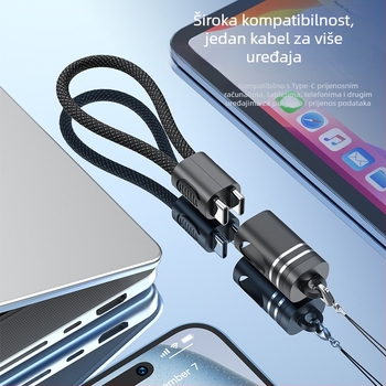 PD 20W Type-C kabel za brzo punjenje uz privezak za ključeve
