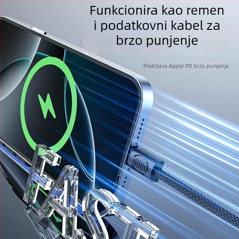 PD 20W Type-C kabel za brzo punjenje uz privezak za ključeve