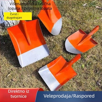 Lopata od mangan čelika sa kvadratnim listom za poljoprivrednu i vanjsku upotrebu