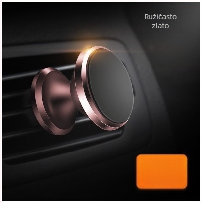 Magnetski držač automobila za telefon s klipom za ventilaciju - Snap-On, aluminijska legura, držač navigacije