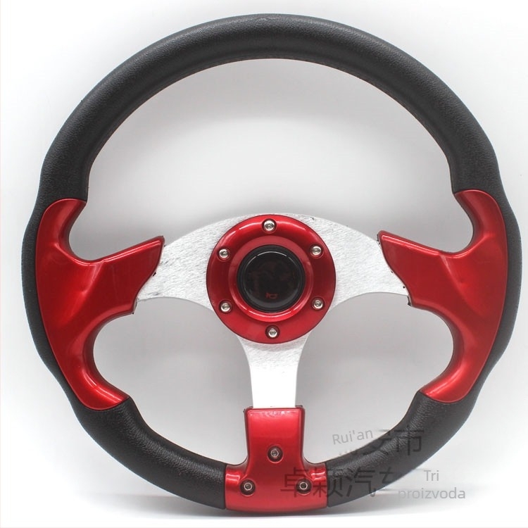 Sportski volan za automobil, PU materijal, model 5197, modificirani volan za opću modifikaciju