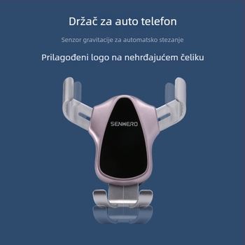 Senwero Univerzalni držač za telefon u automobilu s trokutnim gravitacijskim ogledalom za ventilacijski otvor – kuka za fiksiranje