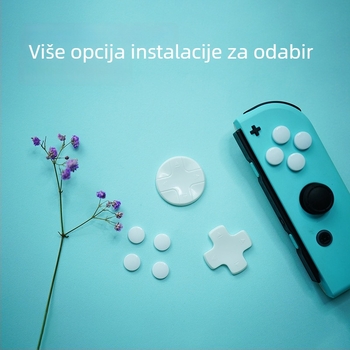 Poklopci tipki Switch Joy-Con za D-pad križ i kružni gumb (ABS, model aksw-016, 20 g)