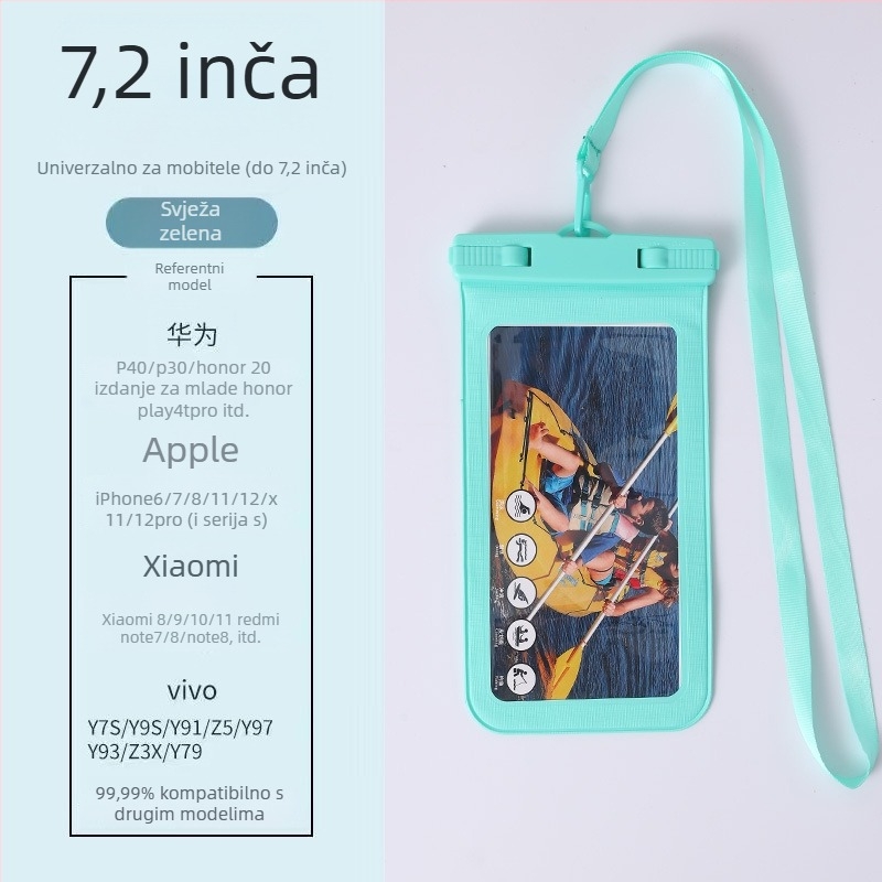 Vodootporna torbica za telefon za jahače, TPU materijal, kompatibilan s zaslonom na dodir, ispis logotipa, prilagodljivo oblikovanje