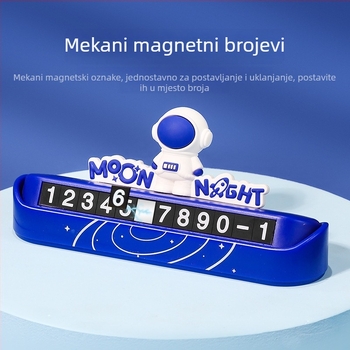 Skrivena tablica za parkiranje s brojem - mekani PVC materijal, BABY STORY, ispisani logotip