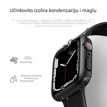 Vodootporna zaštitna futrola za Apple Watch, tvrdi PC kućište + staklena folija, kompatibilno s Ultra3/S11/S10/S9/S8/S7/S6/S5/S4/SE3