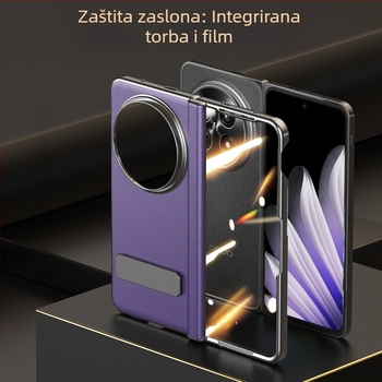 Kožna futrola OPPO Find N5 s rotirajućim držačem i središnjim šarkom, mat završna obrada, protiv padova, magnetsko prianjanje