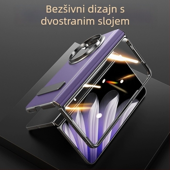 Kožna futrola OPPO Find N5 s rotirajućim držačem i središnjim šarkom, mat završna obrada, protiv padova, magnetsko prianjanje