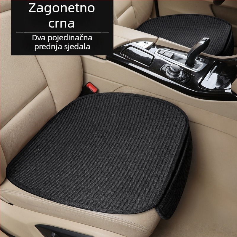 Auto jastuk za sjedalo, trodijelni set, stražnje sjedalo, sve sezone, površina od poliestera