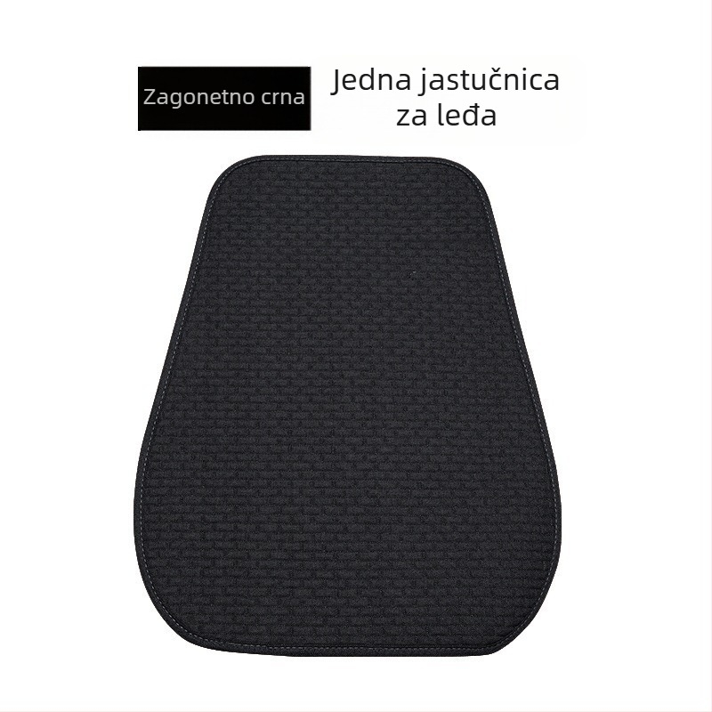 Auto jastuk za sjedalo, trodijelni set, stražnje sjedalo, sve sezone, površina od poliestera
