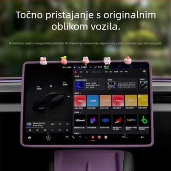 Tesla Model Y zaštitno staklo za zaslon središnje konzole, unutarnji dekorativni dodatak, moguć tisak logotipa