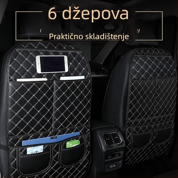 Podložak stražnjeg naslona automobila - koža; punilo poliester; uzorak dijamantna mreža; sve sezone