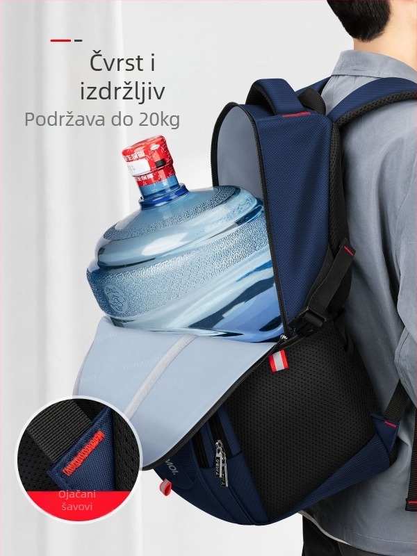 Školski ruksak za dječake – Veliki kapacitet, moderan stil (Materijal: Oxford platno; Funkcije: prozračnost, proširivost, smanjenje opterećenja; Zakrivljene naramenice; Uzorak: slova; Godina/Proljeće 2024)