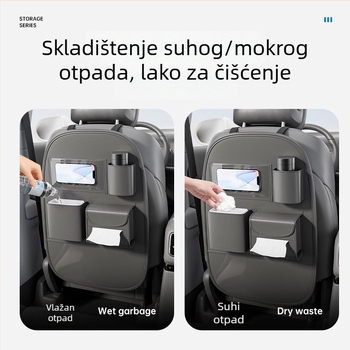 Zaowu Kožna Torba Za Stražnji Dio Sjedala Automobila – Viseći Organizator S Ručkom