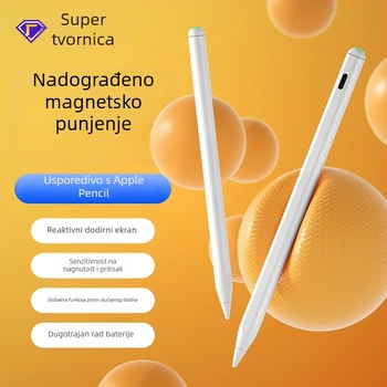 Kapacitativni stylus za iPad s magnetskim punjenjem, kompatibilan s Apple Pencil 2. generacije, plastično kućište, set s kutijom za pohranu