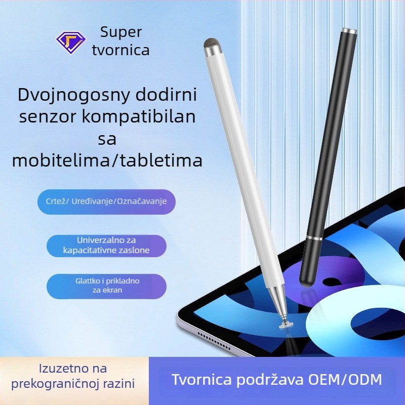 Kapacitativni stylus za iPad s magnetskim punjenjem, kompatibilan s Apple Pencil 2. generacije, plastično kućište, set s kutijom za pohranu