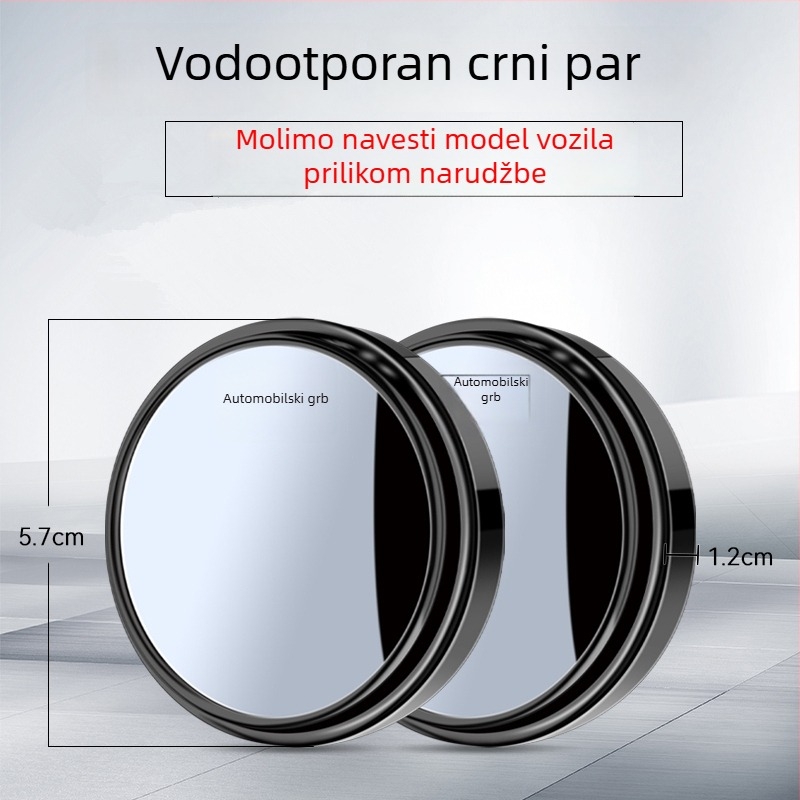 Mali okrugli retrovizor za Southeast vozila, ultra-clear, kompatibilan s V3 Lingyue, Dx3Dx7 Lingzhi i V5 Lingzhi