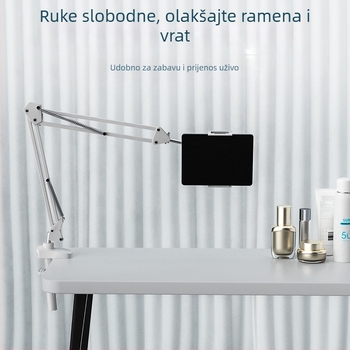 ZX02 Držač za telefon i tablet s rotirajućim cantileverom – iznad kreveta ili stola, dvostruka upotreba, od karbonskog čelika