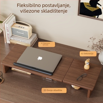 Prilagodljivi stalak za prijenosno računalo i tablet – drveni stolni držač, model 2326298442773922304