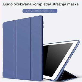 iPad silikonska zaštitna torbica s embossiranim preklopnim poklopcem, otporna na udarce, abraziju i otiske prstiju; kompatibilna s Apple uređajima