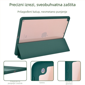 Prozirni zaštitni kućište za iPad Pro 10.5/10.2, s pretincem za olovku, potpuno zaštita od pada