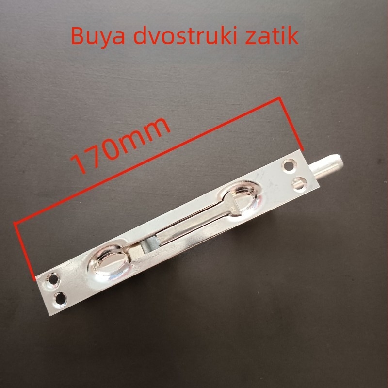 Skriveni mehanizam zatvarača za sigurnosna i protupožarna vrata, nehrđajući čelik, model 31, teški čep, svijetao završetak, moderan minimalistički stil