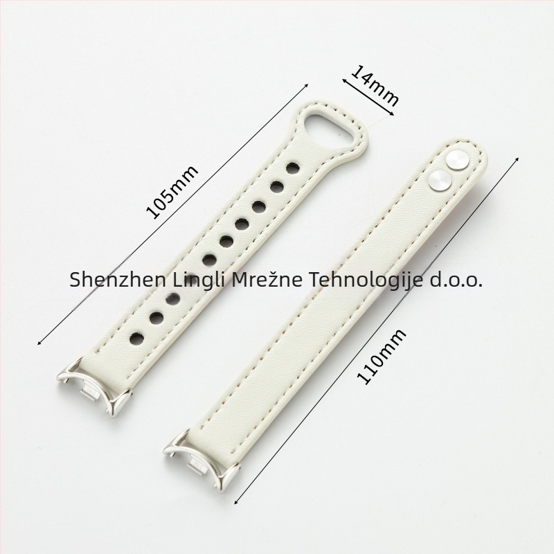 Remen za sat Xiaomi od prave kože s dvostrukom kopčom – kompatibilan s Xiaomi Watch Standard Edition, 5,5 g