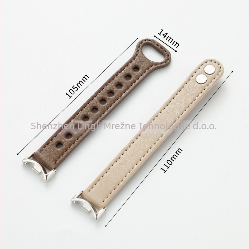 Remen za sat Xiaomi od prave kože s dvostrukom kopčom – kompatibilan s Xiaomi Watch Standard Edition, 5,5 g