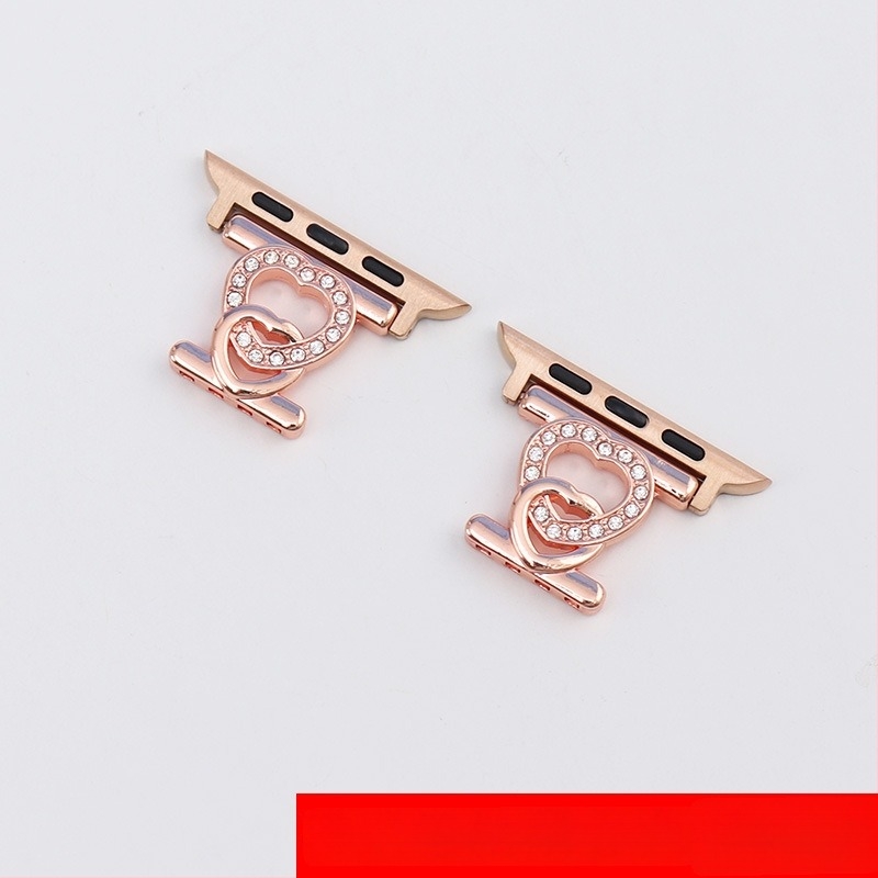 Konekcija kopče s perlicama za remen Apple Watch – metal, snap zatvarač, prilagođena veličina sučelja, 10 g