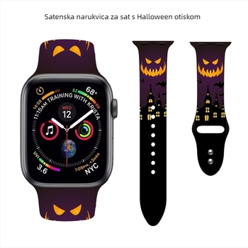 Apple Watch silikonska narukvica – otisnuti uzorak, prehrambeni silikon, 22 mm sučelje, 20 g