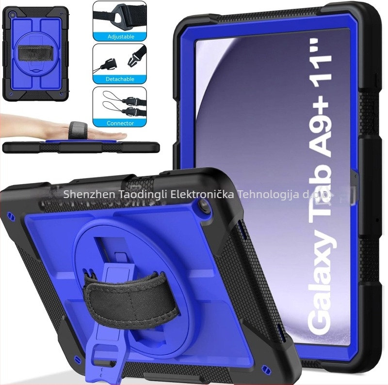 Zaštitna futrola za tablet Samsung Galaxy Tab A9 Plus – tvrdo kućište od plastike, otpornost na udarce, nosač-stativ, otporno na habanje, otporno na pad