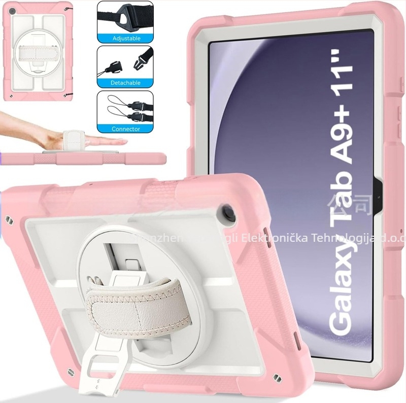 Zaštitna futrola za tablet Samsung Galaxy Tab A9 Plus – tvrdo kućište od plastike, otpornost na udarce, nosač-stativ, otporno na habanje, otporno na pad