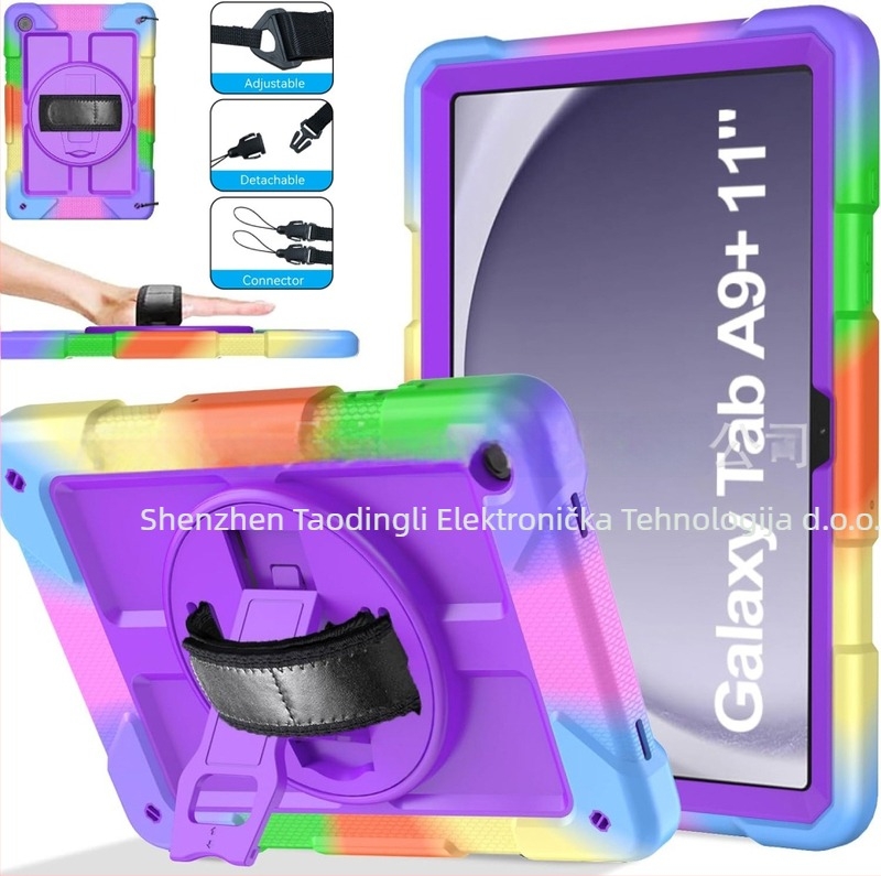 Zaštitna futrola za tablet Samsung Galaxy Tab A9 Plus – tvrdo kućište od plastike, otpornost na udarce, nosač-stativ, otporno na habanje, otporno na pad