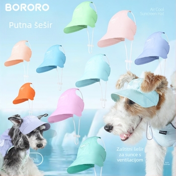 Šešir za sunce za pse - Poliester, strojno tkanje, Četiri sezone - BORORO Baolele