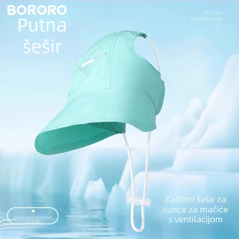 Šešir za sunce za pse - Poliester, strojno tkanje, Četiri sezone - BORORO Baolele