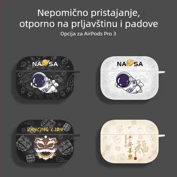 TPU zaštitna maska za AirPods Pro 3. generacije (2025) i AirPods 4. generacije — ručno izrađeno, crtani stil, prilagodljivo
