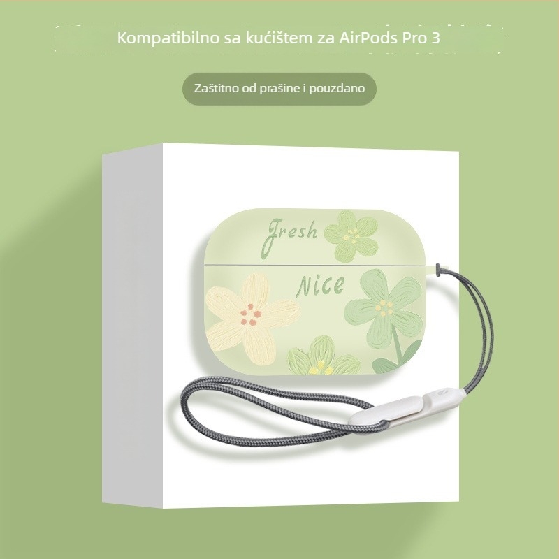 TPU zaštitna maska za AirPods Pro 3. generacije (2025) i AirPods 4. generacije — ručno izrađeno, crtani stil, prilagodljivo