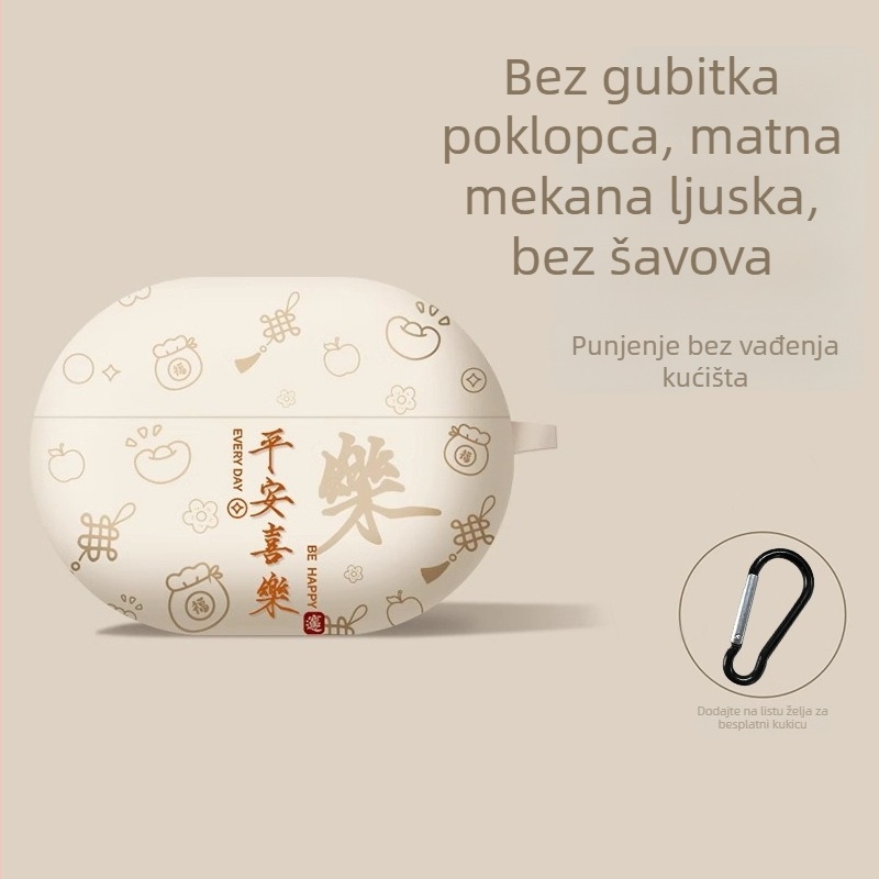 TPU zaštitna maska za AirPods Pro 3. generacije (2025) i AirPods 4. generacije — ručno izrađeno, crtani stil, prilagodljivo