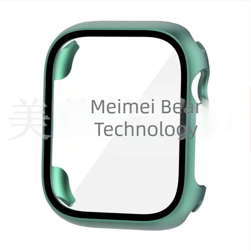 Univerzalno kućište za Apple Watch 45678. generacije, mat PC kućište s integriranim staklenim filmom