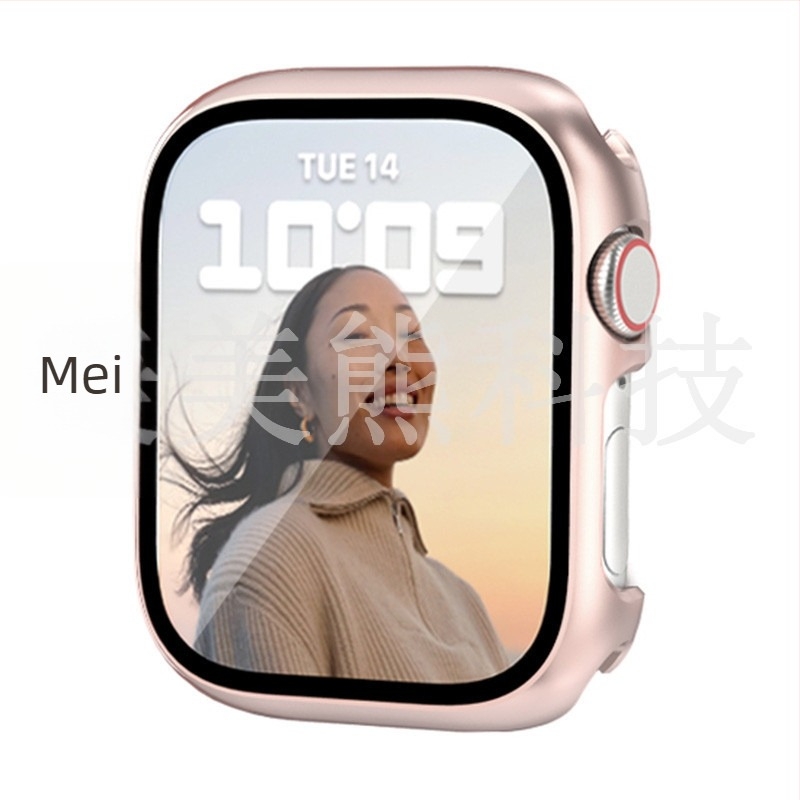 Univerzalno kućište za Apple Watch 45678. generacije, mat PC kućište s integriranim staklenim filmom