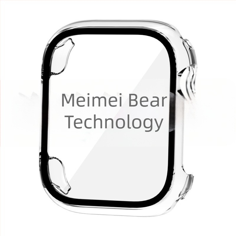 Univerzalno kućište za Apple Watch 45678. generacije, mat PC kućište s integriranim staklenim filmom