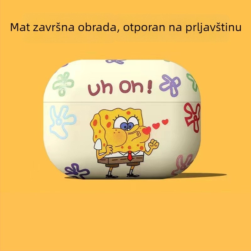 TPU futrola za AirPods Pro 2 – crtani stil, sprej završna obrada, kompatibilna s Apple, podrška prilagodbi