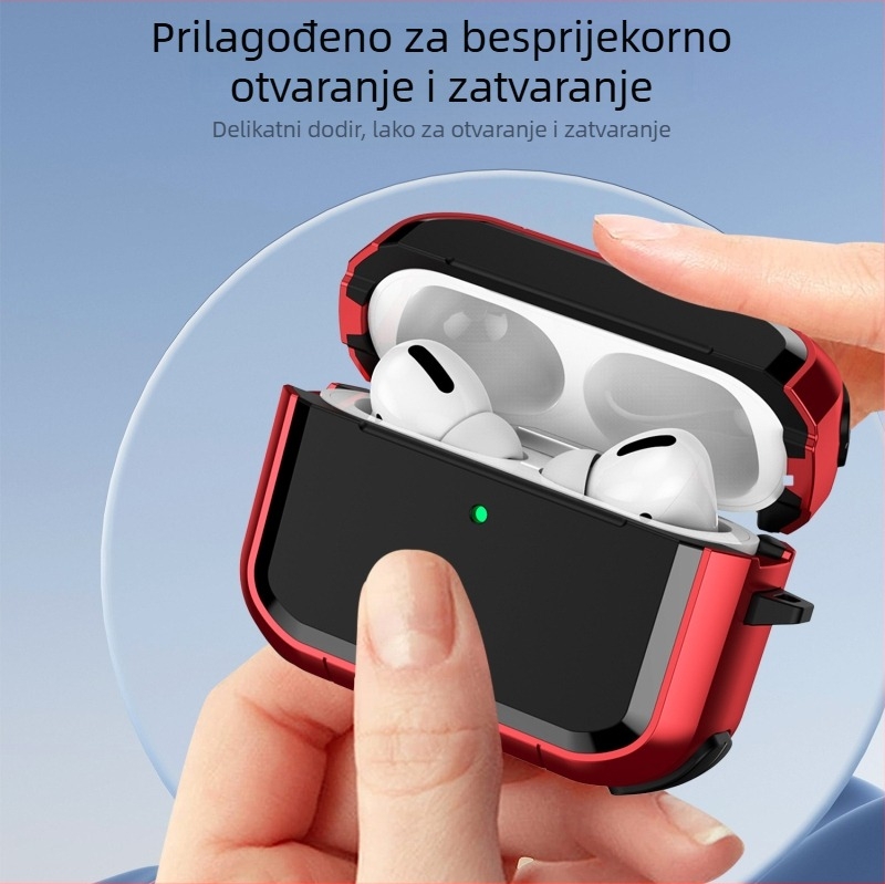 AirPods kućište Cool Kid, TPU + PC, prijenosno mekano kućište, kompatibilno s Apple