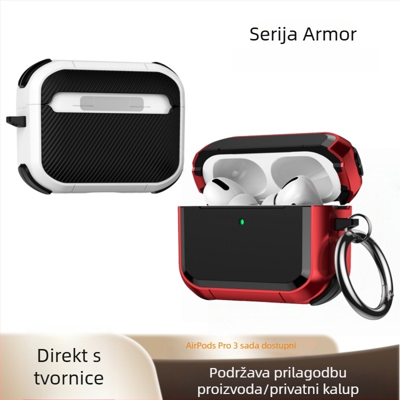 AirPods kućište Cool Kid, TPU + PC, prijenosno mekano kućište, kompatibilno s Apple