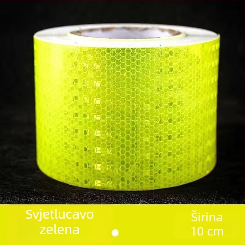 Reflektivna upozoravajuća naljepnica za vozila — ljepilo, prilagodba, jednobojni uzorak, montaža ljepilom.