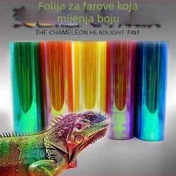 Tro-slojni debeli film za promjenu boje svjetala automobila s hameleon efektom, za automobile i motocikle