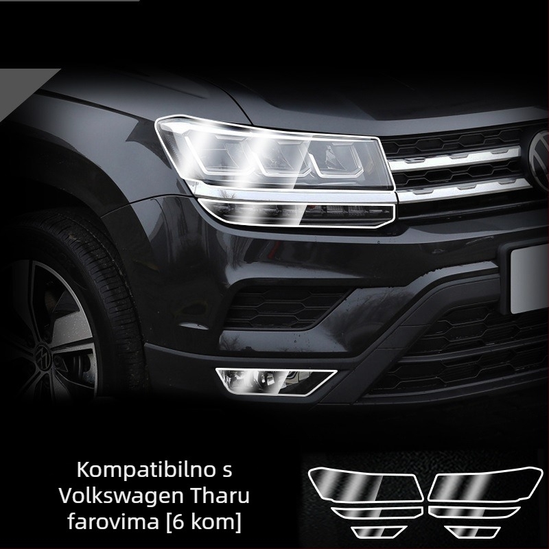 Hydrogel film za farove za Audijeve modele, jednostruko oblikovanje, otporno na ogrebotine i habanje.