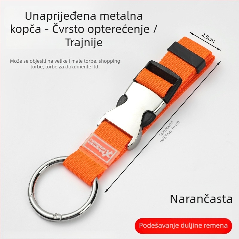 Remen za prtljagu i spojni konopac (Materijal: Oxford platno; Brend Friendly; Proljeće 2024; Gradski jednostavan stil; Jednobojni uzorak)