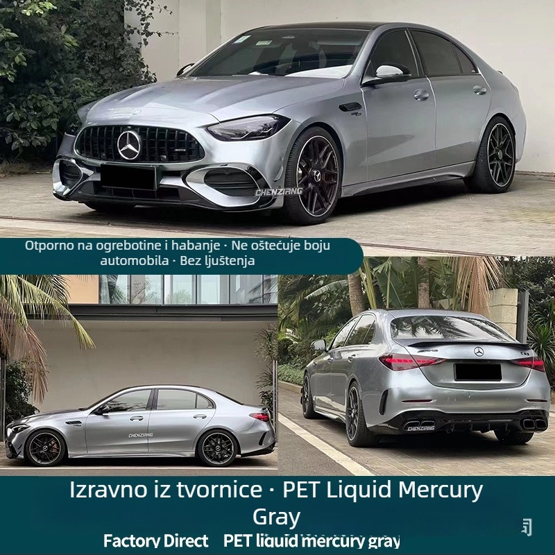 Film promjene boje automobila – PET materijal, širina 1,52 m, debljina 0,12–0,16 mm, cijeli automobil, prilagodljiva obrada