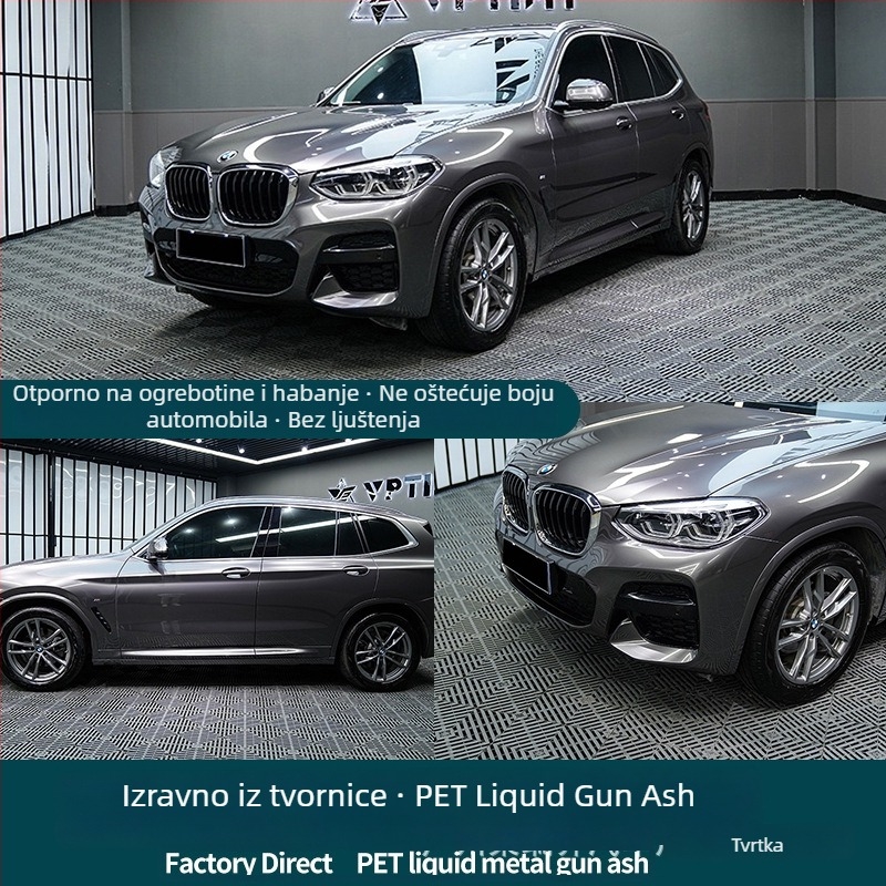 Film promjene boje automobila – PET materijal, širina 1,52 m, debljina 0,12–0,16 mm, cijeli automobil, prilagodljiva obrada